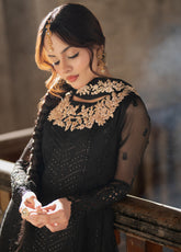 Ensembles By Azure Embroidered Chiffon 3 Piece Unstitched Suit AZU24F3P D-MIDNIGHT VEIL